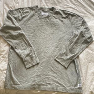 Reigning Champ L gray long sleeve shirt  for men
